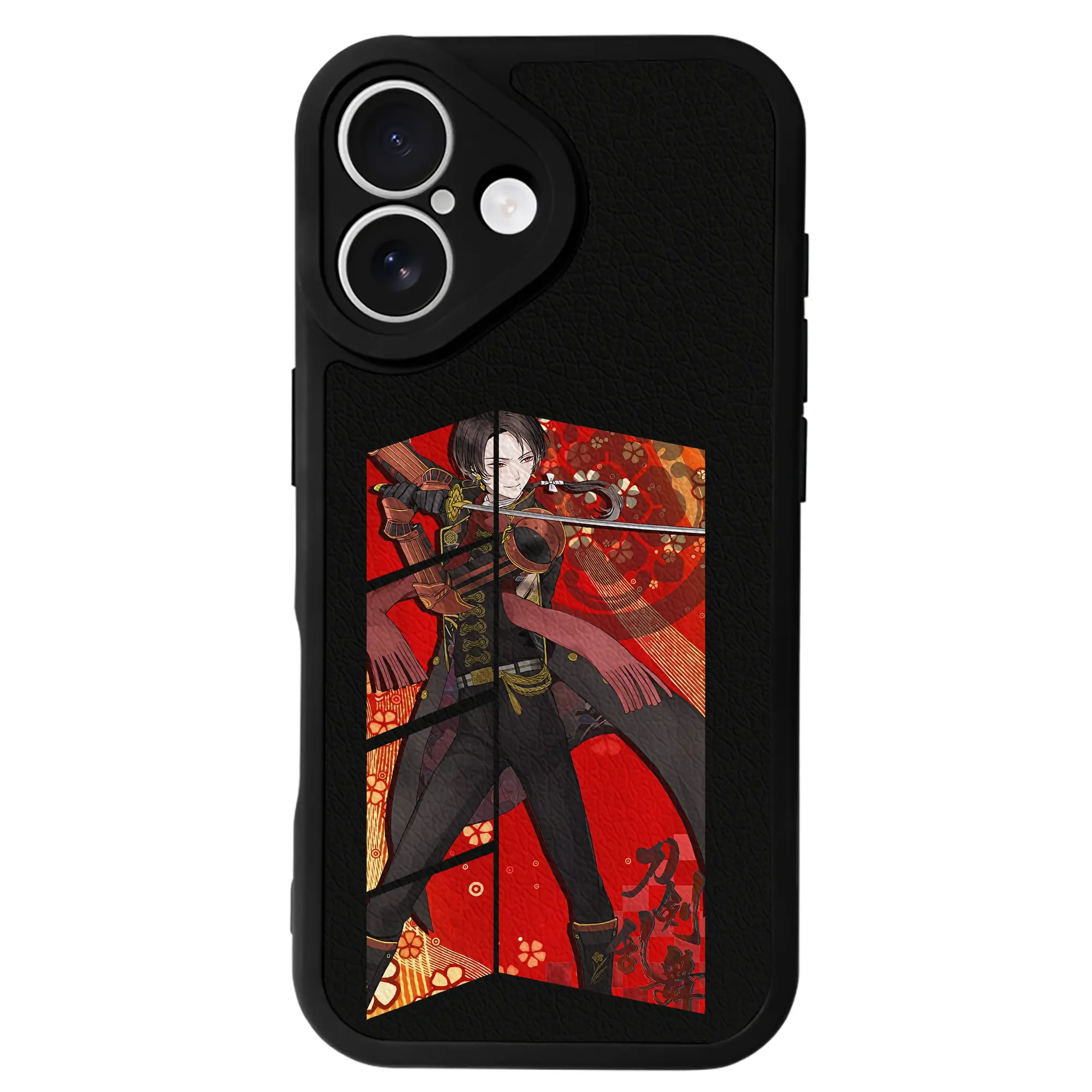 刀剣乱舞 グッズ,加州清光 - IPhone 16シリーズ対応 ・ シリコンスマホケース ・ レザー調 ・ 高精度フィット ・ 耐衝撃 ・ ワイヤレス充電対応 ・ 精密カット